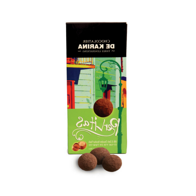 פרליטס שוקולד חלב ומריר ואגוזי לוז